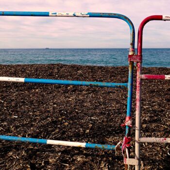 Printmaking titled "No Access" by Christian Lefevre, Original Artwork, Aluminium