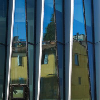 Photography titled "La maison ocre jaune" by Christian Lefevre, Original Artwork, Aluminium