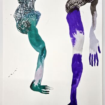 Drawing titled "Le mystère de notre…" by Marina De Caro, Original Artwork, Ink