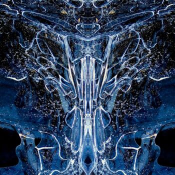 Printmaking titled "MELUSINE" by Francis Grosjean, Original Artwork, Aluminium