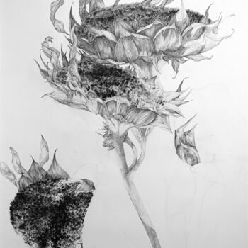Drawing titled "Le Poids des Yeux n…" by Florian Sông Nguyễn, Original Artwork, Acrylic