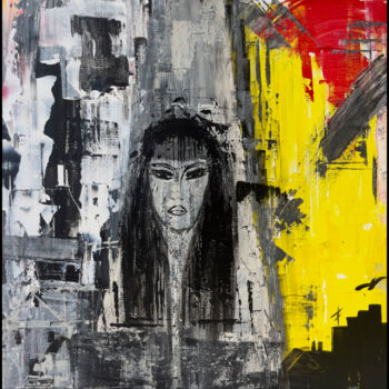 Peinture intitulée "ONE WAY" par Isabelle Taieb Nicolaï, Œuvre d'art originale, Acrylique