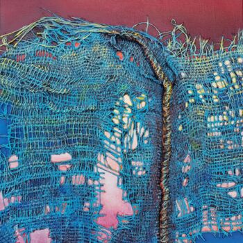 Collages titled "Demeure le matin" by Jean-Roch Klethi, Original Artwork, Acrylic