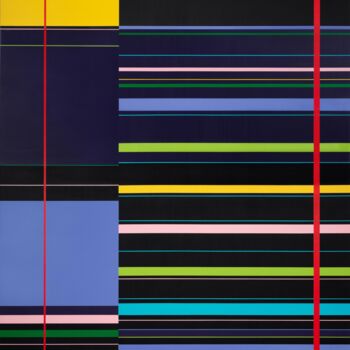 Painting titled "Rhythm Variation #3" by Nemanja Nikolic, Original Artwork, Acrylic