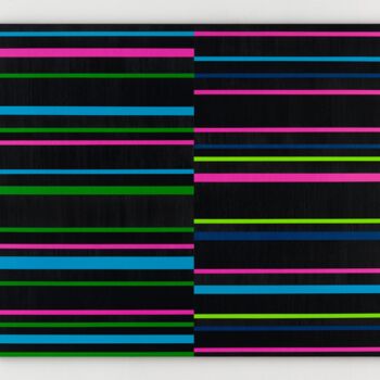 Painting titled "Rhythm T" by Nemanja Nikolic, Original Artwork, Acrylic