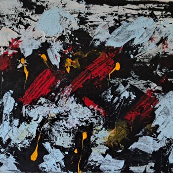 Painting titled "Constellation" by Jean Marc Bramy, Original Artwork, Acrylic
