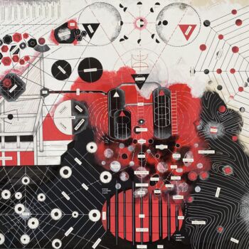 Collages intitulée "Meta-architectures…" par Camillesauerart, Œuvre d'art originale, Collages