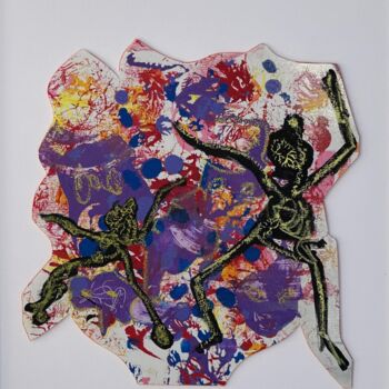 Peinture intitulée "Carboard" par Lovek , Œuvre d'art originale, Acrylique