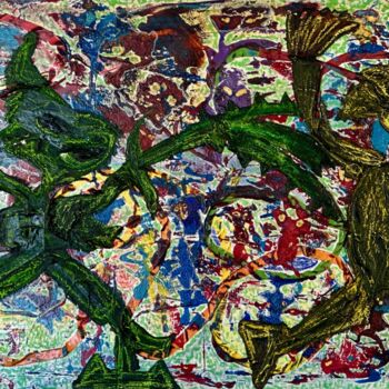 Painting titled "Canvas no title" by Lovek , Original Artwork, Acrylic