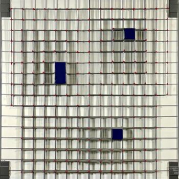 Painting titled "LES POINTS MAGIQUES " by Philippe Fares, Original Artwork, Stainless Steel