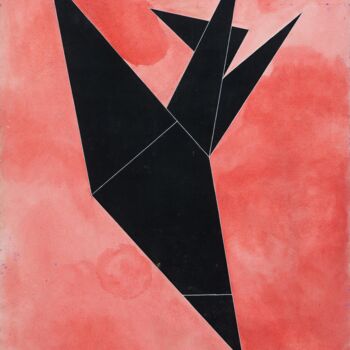 Painting titled "Sans titre" by Emanuel  Proweller, Original Artwork, Gouache