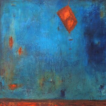 Painting titled "A BLUE FEELING" by Eleni Pappa Tsantilis, Original Artwork, Acrylic
