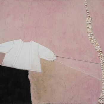 Peinture intitulée "Maman,je voudrais q…" par Berjoan, Œuvre d'art originale, Résine