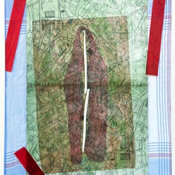 Collages titled "Sous l'effritement…" by Fulvia Nicolini, Original Artwork, Collages