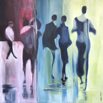 Peinture intitulée "AFFINITES " par Marylise Jozan, Œuvre d'art originale, Acrylique