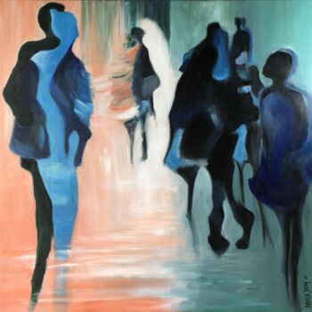 Painting titled "EFFUSIONS " by Marylise Jozan, Original Artwork, Acrylic