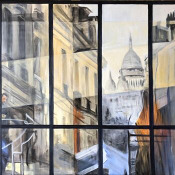 Peinture intitulée "MONTMARTRE " par Marylise Jozan, Œuvre d'art originale, Acrylique