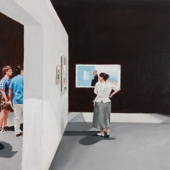 Painting titled "Searching for Dali" by Paul Sullivan, Original Artwork, Acrylic Mounted on Wood Stretcher frame