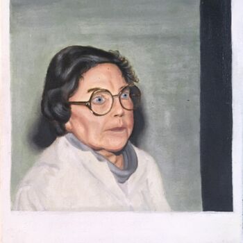 Painting titled "Pola" by Brice Mantovani, Original Artwork, Oil Mounted on Wood Stretcher frame