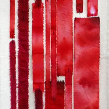 Drawing titled "ROUGE NUMERO 3" by Swid, Original Artwork, Ink