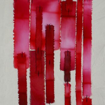 Drawing titled "ROUGE NUMERO 2" by Swid, Original Artwork, Ink