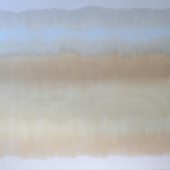 Painting titled "VIBRATIONS BLANCHES" by Luc Hautbout, Original Artwork, Acrylic
