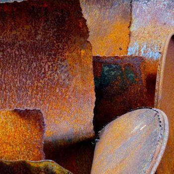 Photography titled "ROUILLES CONJUGUÉES	" by Francis Grosjean, Original Artwork, Aluminium
