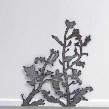 Sculpture intitulée "Adventices" par Coline Ramonet-Bonis, Œuvre d'art originale, Acier inoxydable