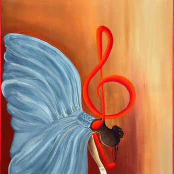Painting titled "GISELLE" by Stephanie Legere, Original Artwork, Acrylic