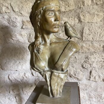 Sculpture titled "Circé et Picus " by Jean Gabriel Mondié, Original Artwork, Bronze