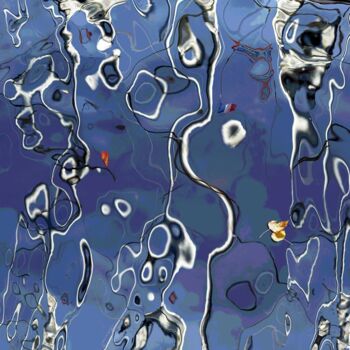 Photographie intitulée "Reflets marins Norm…" par Daniel Gautier, Œuvre d'art originale, Aluminium