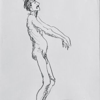 Dessin intitulée "Funambule" par Olivier De Clermont-Tonnerre, Œuvre d'art originale, Crayon