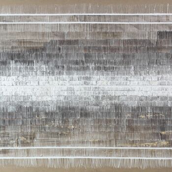 Peinture intitulée "043" par Claudia Lavegas, Œuvre d'art originale, Acier inoxydable