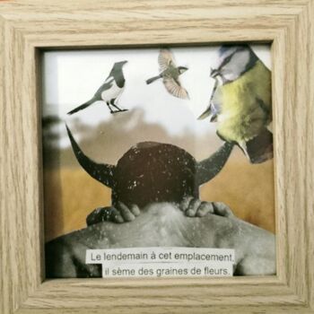 Collages intitulée "ENSORCELLEMENT 2" par Lielie Sellier, Œuvre d'art originale, Collages