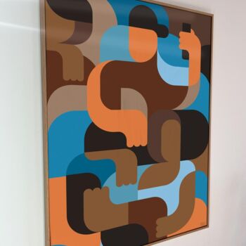Drawing titled "Lazy Sunday" by So!Lo, Original Artwork, Digital Print