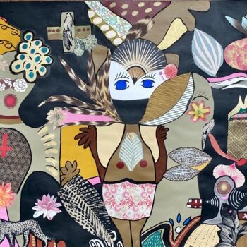 Collages intitulée "STAMBALI" par Kragethe, Œuvre d'art originale, Acrylique