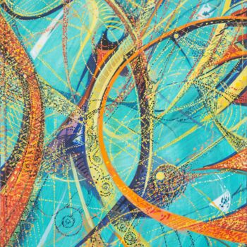 Painting titled "BRASIL_2000_Espadon" by Dit Denis Brasil, Original Artwork, Fabric