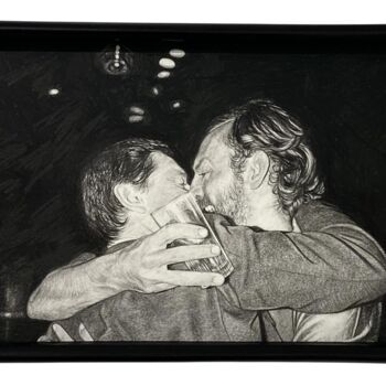 Drawing titled "Transmission" by Nina Mae Fowler, Original Artwork, Pencil