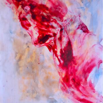 Drawing titled "RUPTURE SANGLANTE" by Zahia, Original Artwork