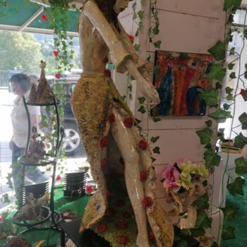 Sculpture titled "semeuse 77cm de hau…" by Yo'El, Original Artwork, Sand
