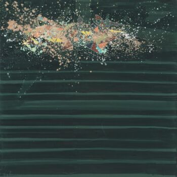 Painting titled "Symbiotiks" by Alain Blondel, Original Artwork, Oil