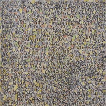 Painting titled "Disparités, 60*60cm…" by Alain Blondel, Original Artwork, Oil