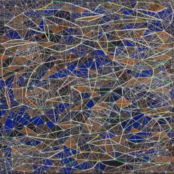 Peinture intitulée "Multivalences " par Alain Blondel, Œuvre d'art originale, Huile