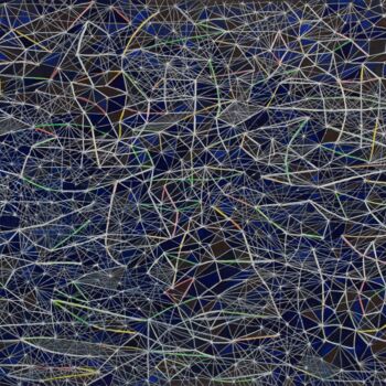 Peinture intitulée "Multivalences" par Alain Blondel, Œuvre d'art originale, Huile