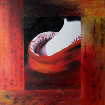 Peinture intitulée "Automne" par Odile  Van Den Woldenberg, Œuvre d'art originale, Huile