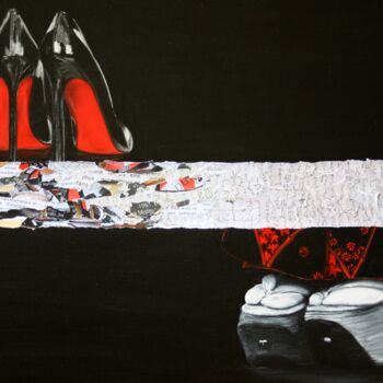 Collages intitulée "Loubougeta" par Odile  Van Den Woldenberg, Œuvre d'art originale, Collages