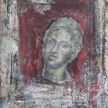 Painting titled "Antique Head" by Ilian Kolev, Original Artwork, Acrylic
