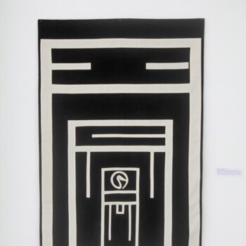 Textile Art titled "Porte Oraculaire" by Manuela Morgaine, Original Artwork, Textile fiber