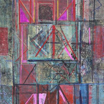 Painting titled "Composition " by Ilian Kolev, Original Artwork, Acrylic
