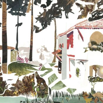 Collages intitulée "Effeuillage d'autom…" par Marc Raynaud, Œuvre d'art originale, Collages